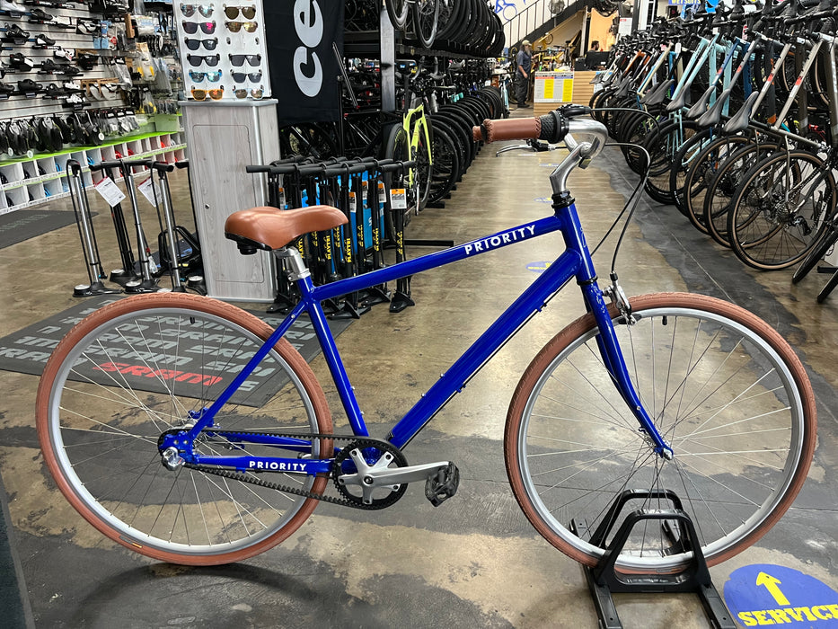 Priority Belt Drive Bicycle Shimano 3 Speed C/B - Blue USED