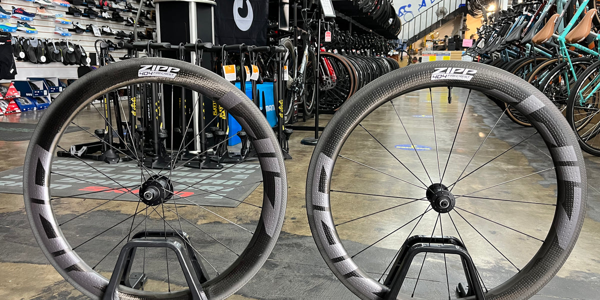 Zipp 404 Firecrest Tubeless Rim Brake Carbon Wheels Playtri