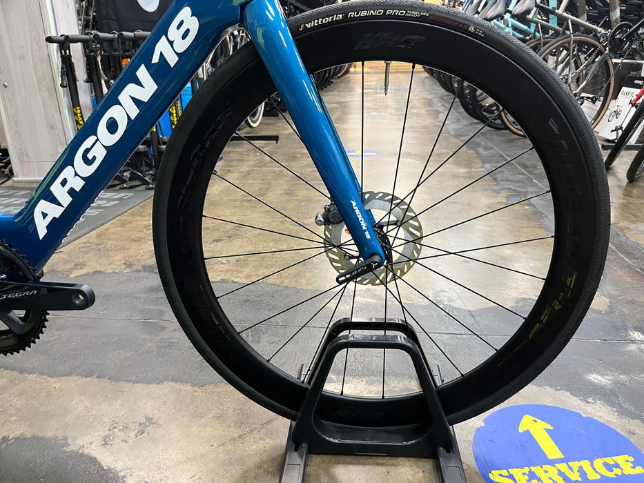 Argon 18 E-117 Disc Shimano Ultegra Di2 11 Speed w/ Profile Design GMR 50 Wheels - Blue 2023