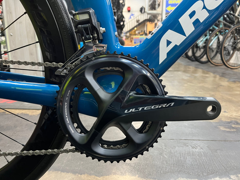 Argon 18 E-117 Disc Shimano Ultegra Di2 11 Speed w/ Profile Design GMR 50 Wheels - Blue 2023