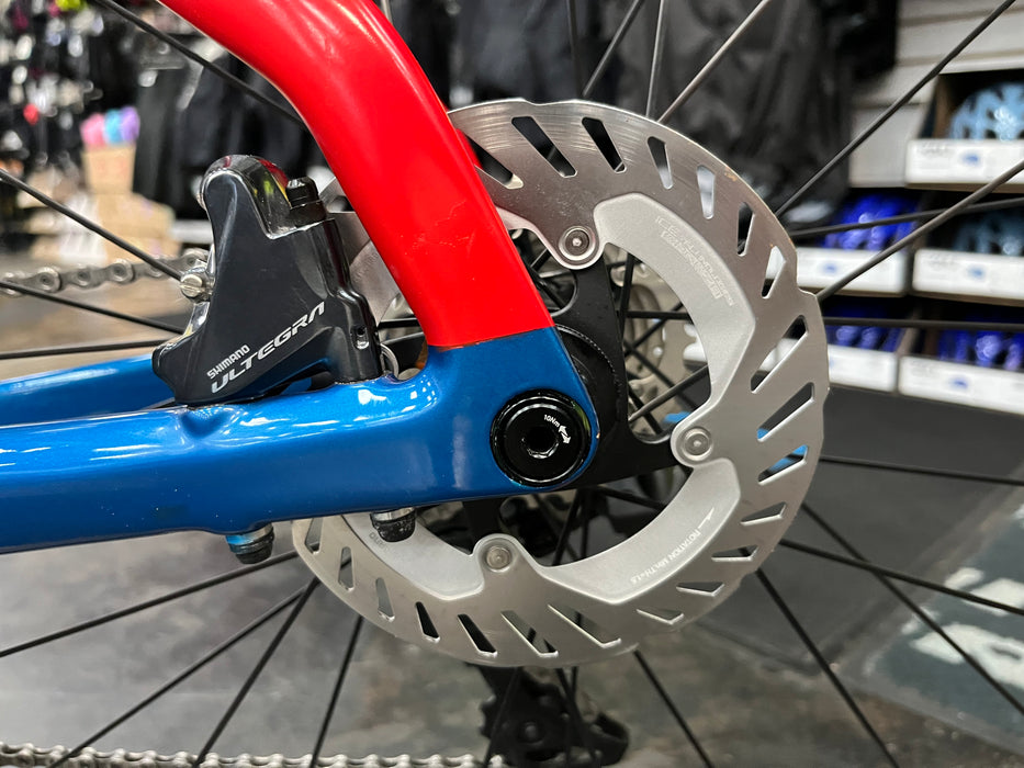 Argon 18 E-117 Disc Shimano Ultegra Di2 11 Speed w/ Profile Design GMR 50 Wheels - Blue 2023