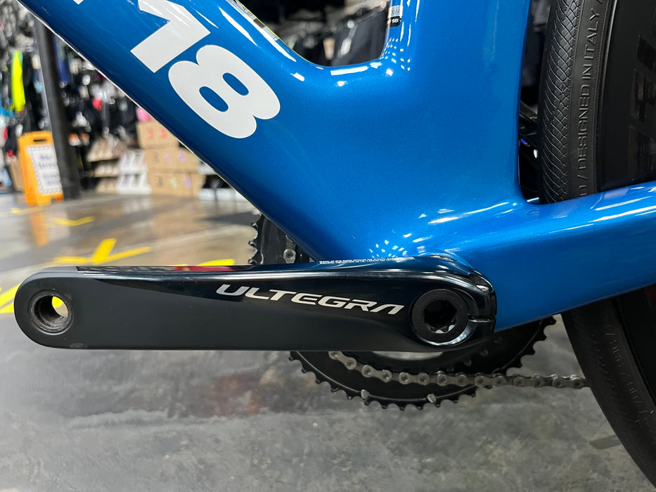 Argon 18 E-117 Disc Shimano Ultegra Di2 11 Speed w/ Profile Design GMR 50 Wheels - Blue 2023