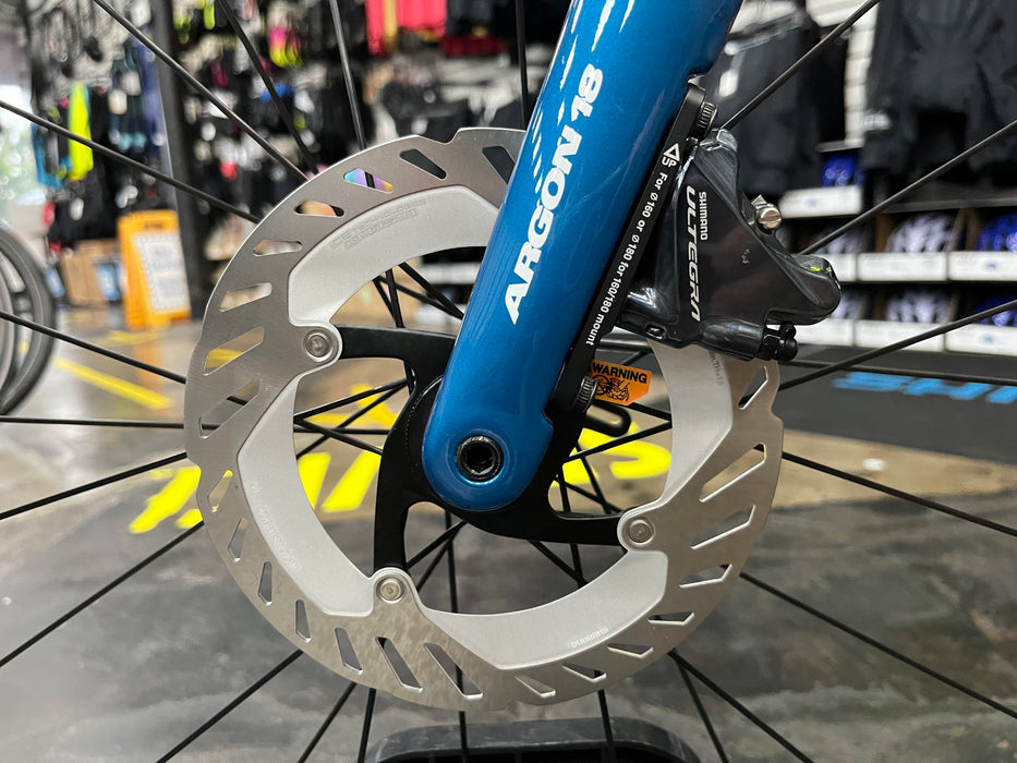 Argon 18 E-117 Disc Shimano Ultegra Di2 11 Speed w/ Profile Design GMR 50 Wheels - Blue 2023