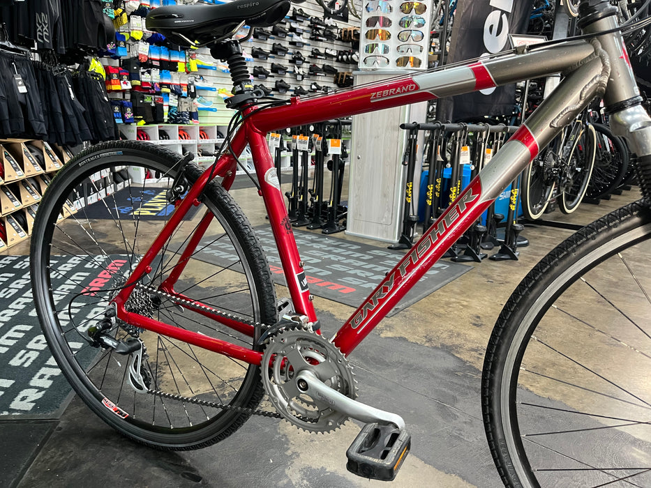 Gary Fisher Zebrano Comfort Hybrid Bike Shimano Acera 8 Speed - Red USED