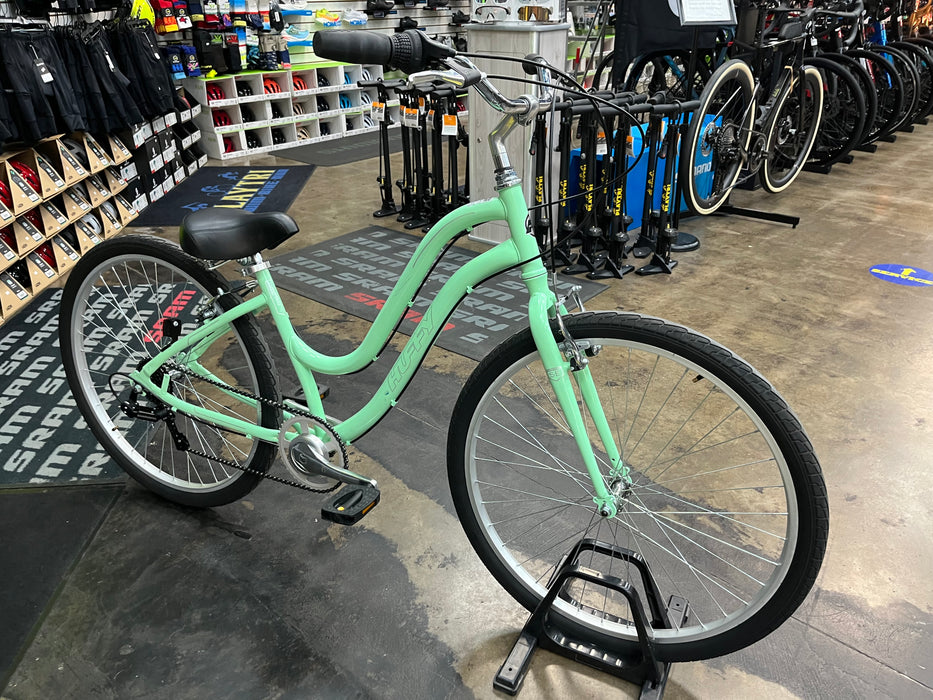 Huffy Parkside SE 27.5 Comfort Hybrid 7 Speed - Mint Green USED