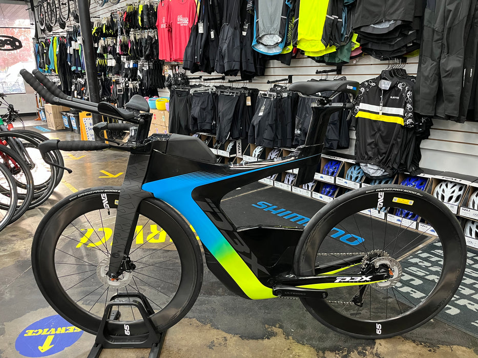 Cervelo P3X Shimano Ultegra Di2 12 Speed - ENVE Foundation 65 Wheels - Rivera/Fluoro/Black