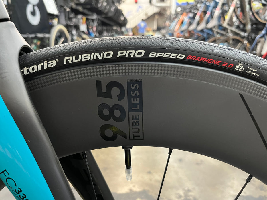 Fuji Norcom Straight 1.3 SRAM Force eTap AXS - Carbon Teal DEMO