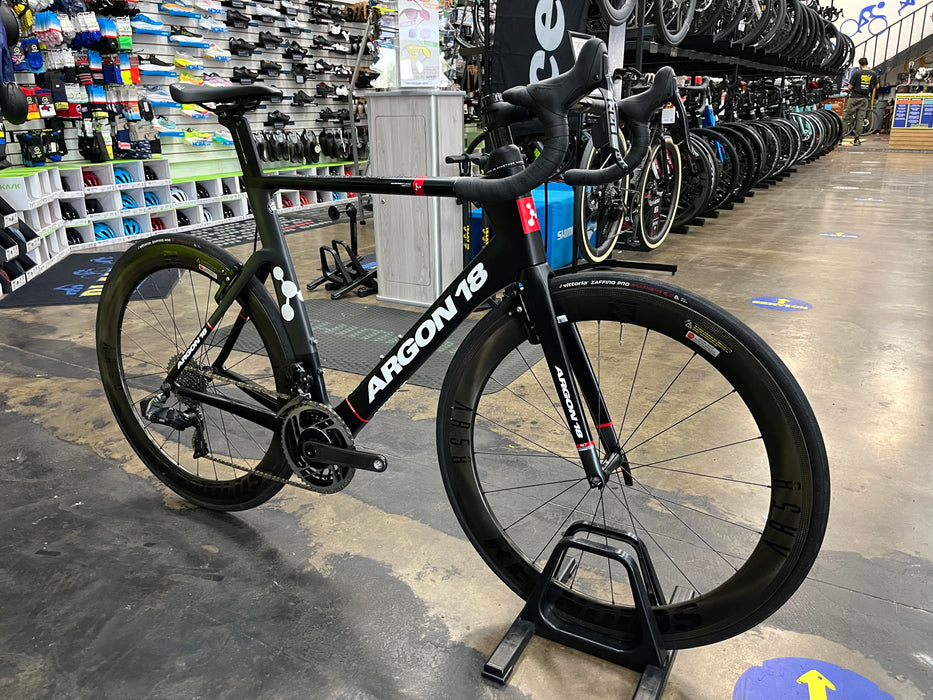 Argon 18 Nitrogen Pro Rim SRAM Red AXS - Reynolds AR58 Wheelset - Black DEMO