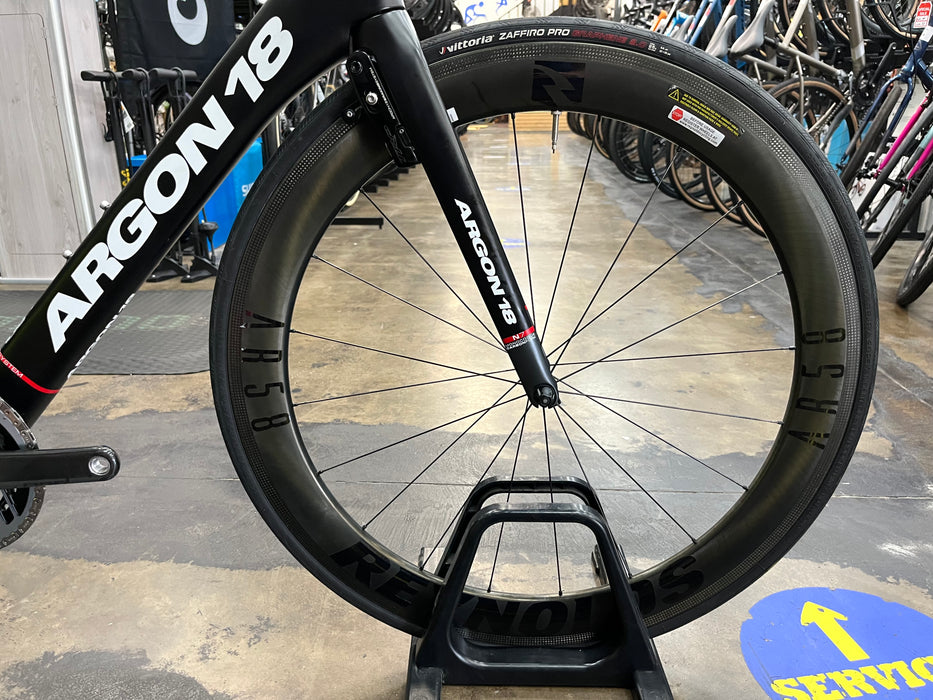 Argon 18 Nitrogen Pro Rim SRAM Red AXS - Reynolds AR58 Wheelset - Black DEMO