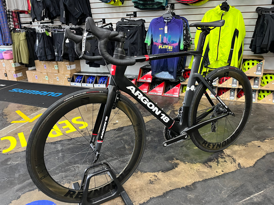 Argon 18 Nitrogen Pro Rim SRAM Red AXS - Reynolds AR58 Wheelset - Black DEMO