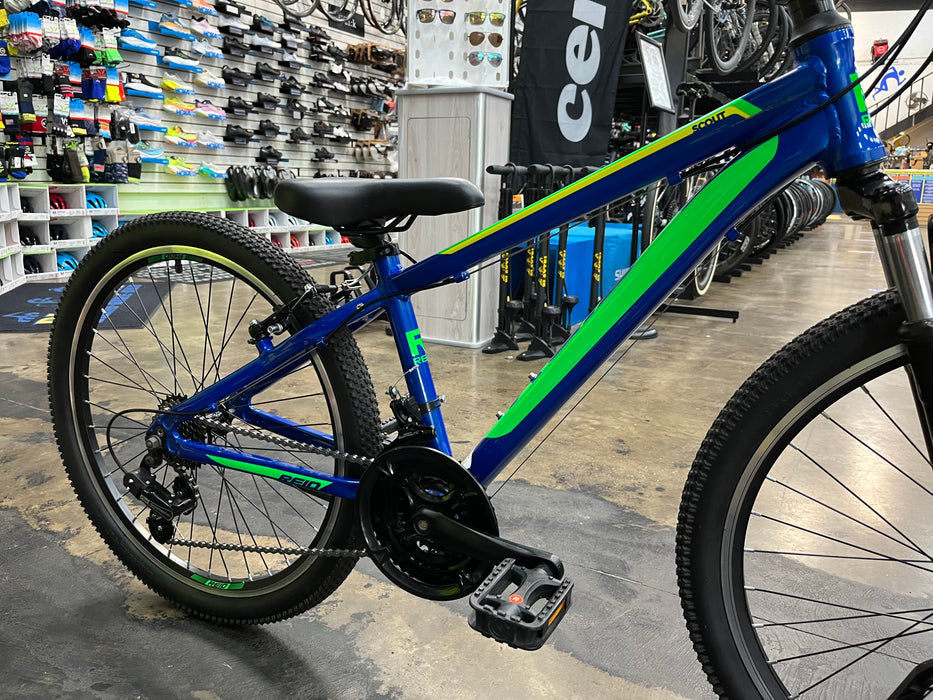 Reid Scout 24 Kid's Mountain Bike - Blue/Green DEMO