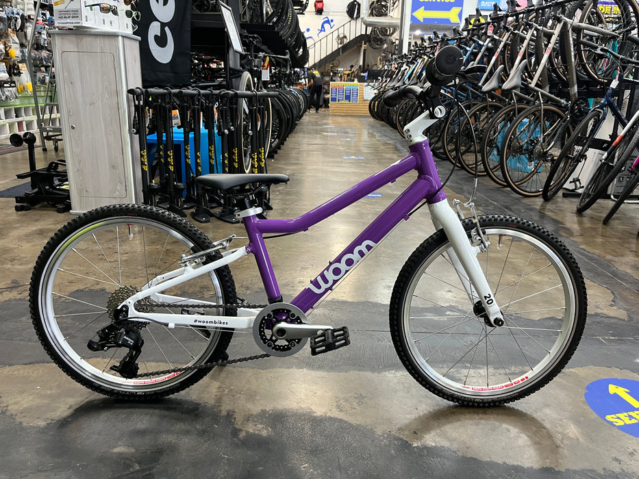 Woom Original 4 microSHIFT 20" Bike - Purple Haze DEMO