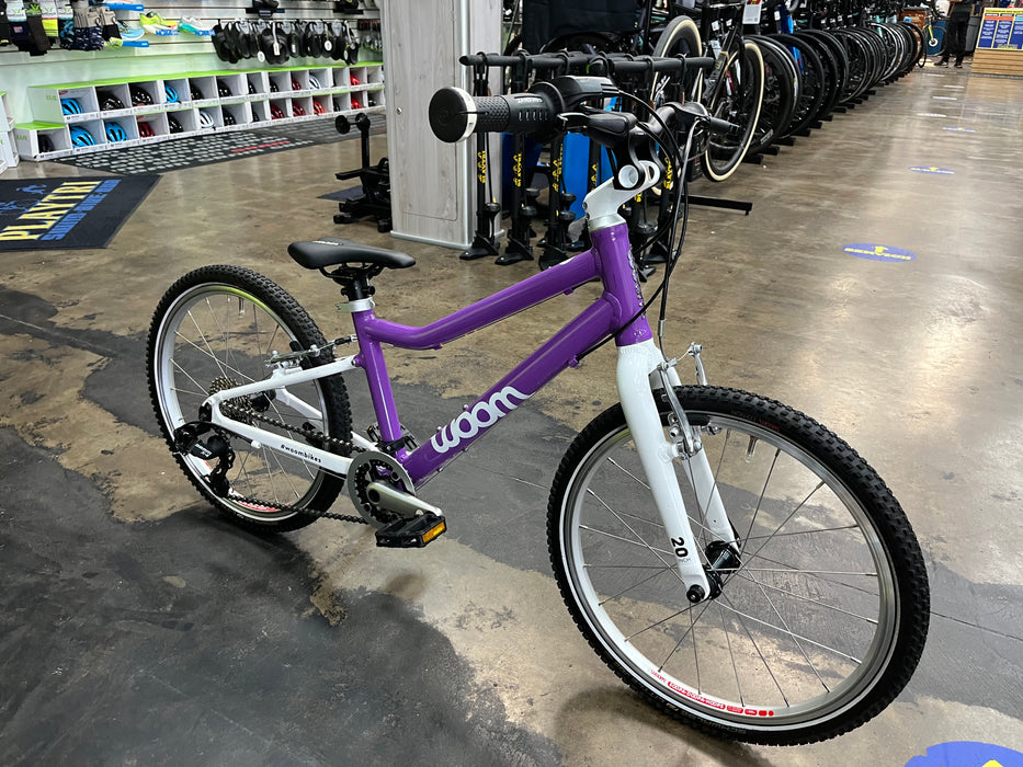 Woom Original 4 microSHIFT 20" Bike - Purple Haze DEMO