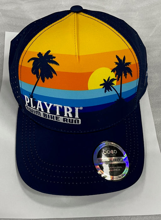 Playtri / BOCO Technical Trucker Hat - Playtri Sunset