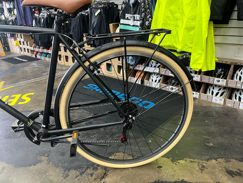 Retrospec Beaumont City Bike - 7 Speed - Matte Black DEMO