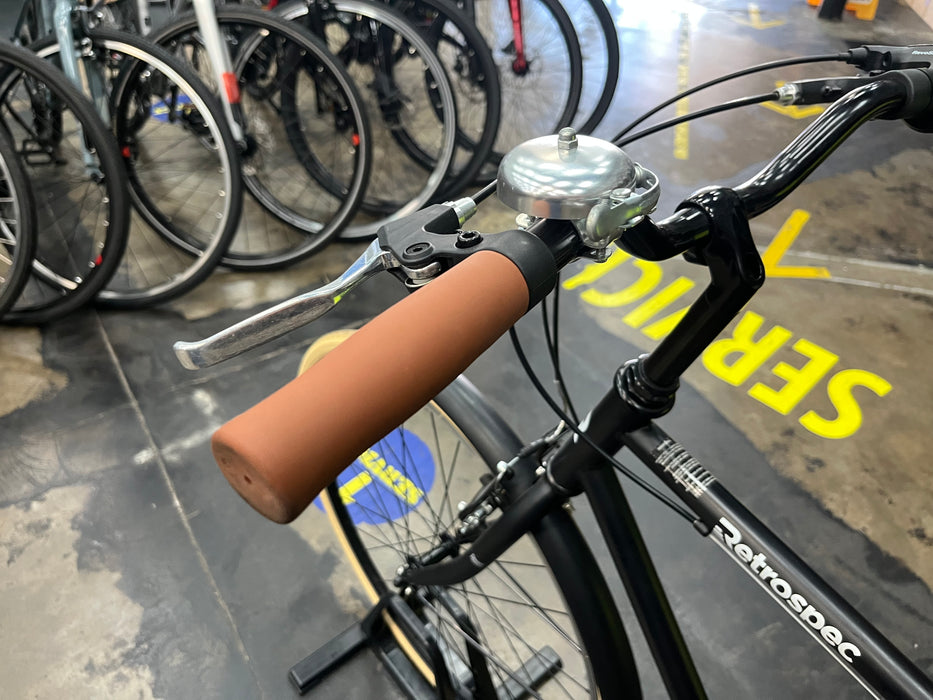 Retrospec Beaumont City Bike - 7 Speed - Matte Black DEMO