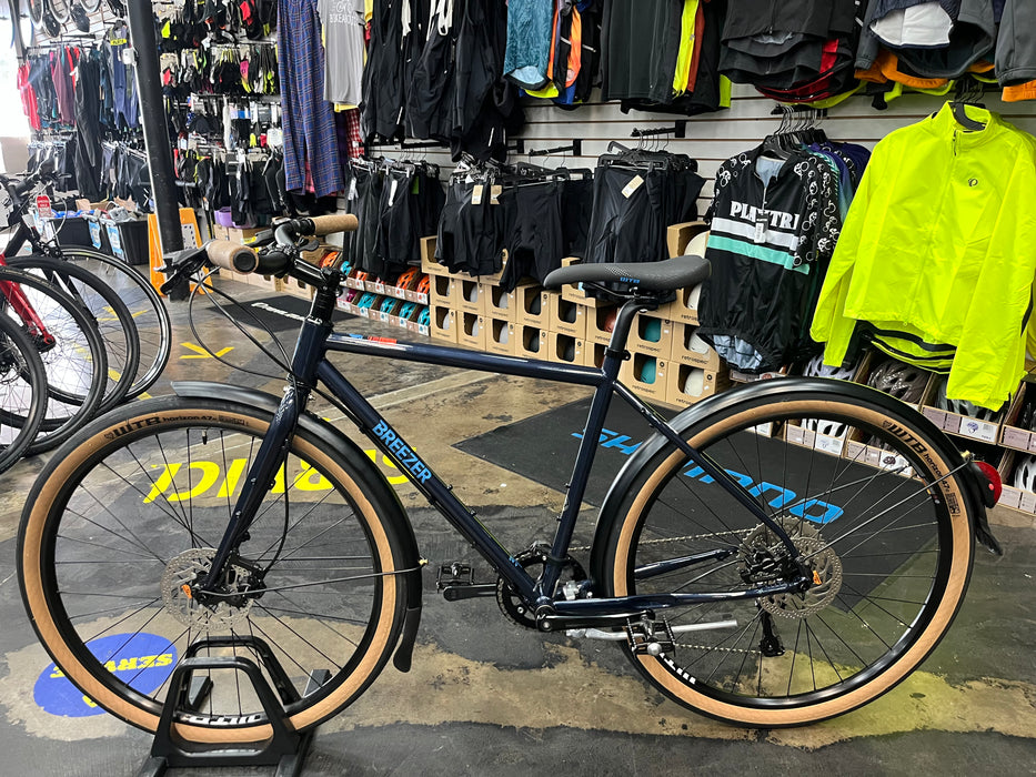 Breezer Bikes Doppler Cafe+ Shimano Deore 10-Speed - Deep Blue