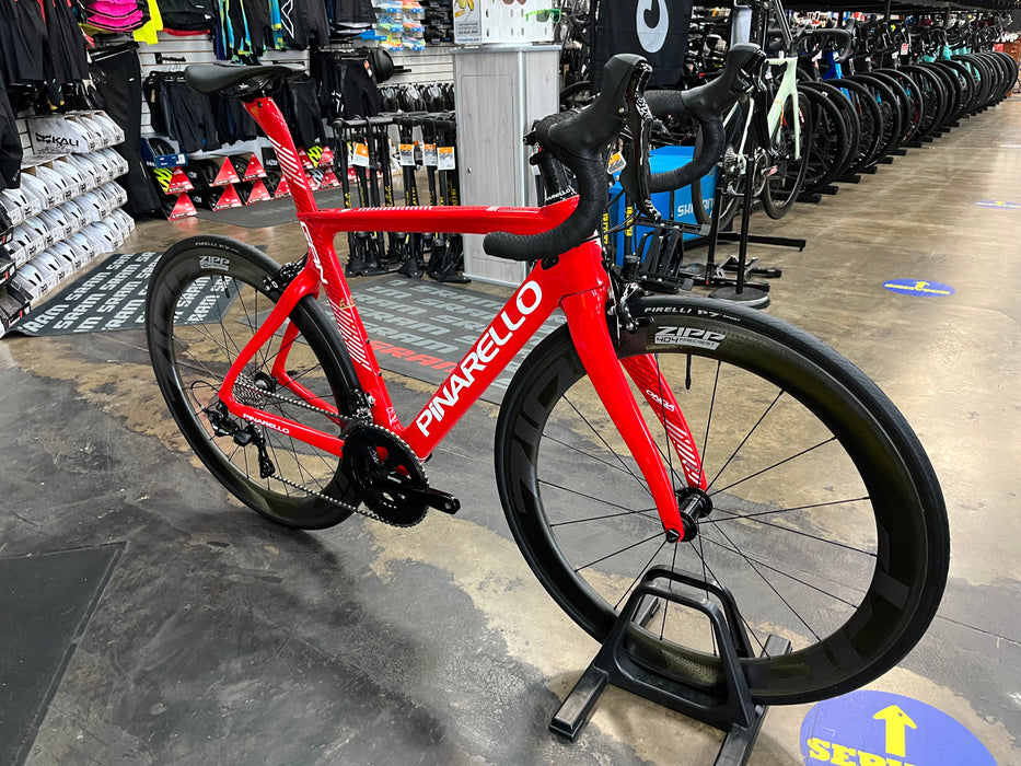 Pinarello Gan Rim Shimano 105 11 Speed - ZIPP 404 Firecrest Wheelset - Red 2023