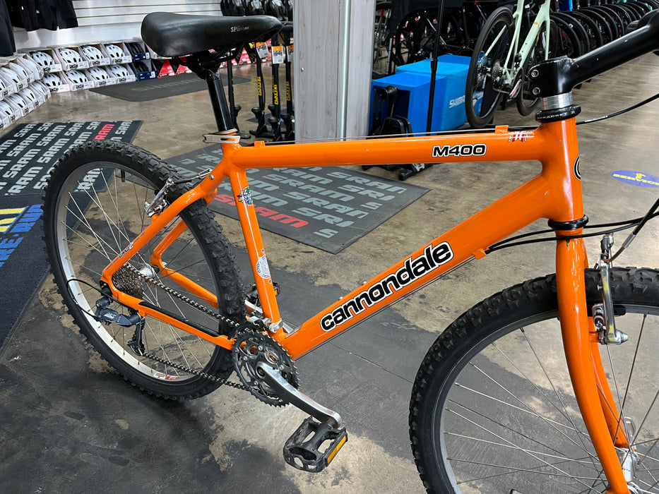 Cannondale M400 26" Mountain Bike Shimano Deore 8 Speed - Orange 1998 USED