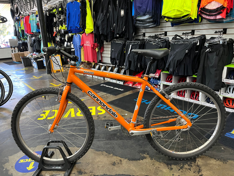 Cannondale M400 26" Mountain Bike Shimano Deore 8 Speed - Orange 1998 USED