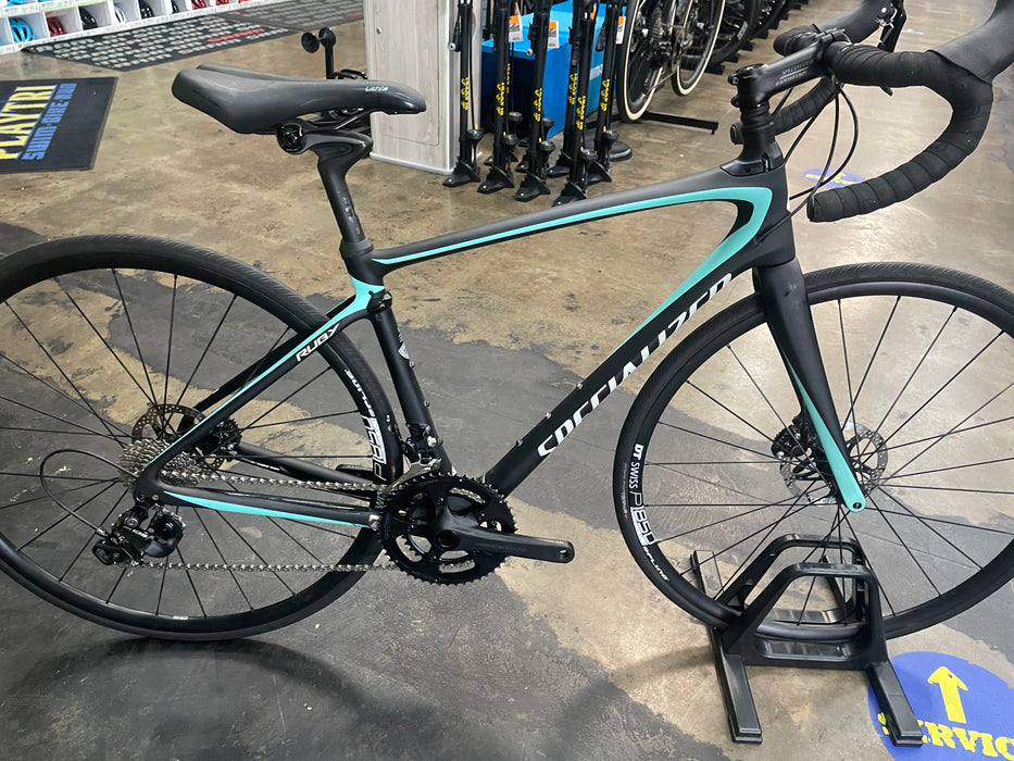 Specialized Ruby Elite Shimano 105 11 Speed - Black/Turquoise/White USED