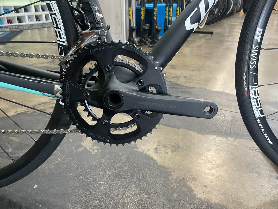 Specialized Ruby Elite Shimano 105 11 Speed - Black/Turquoise/White USED