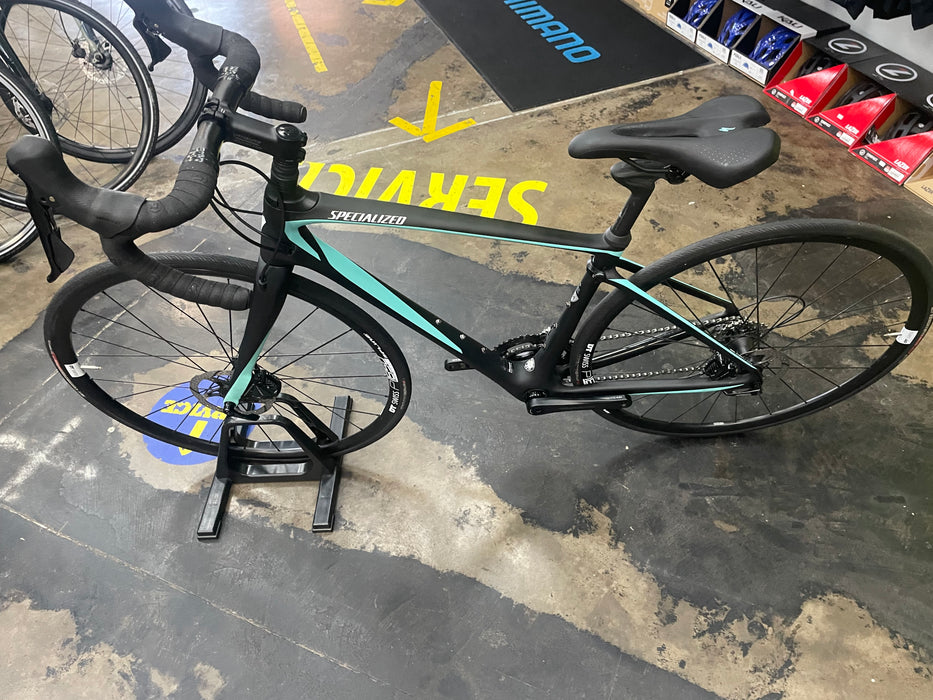 Specialized Ruby Elite Shimano 105 11 Speed - Black/Turquoise/White USED