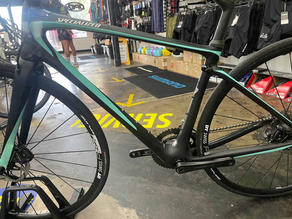 Specialized Ruby Elite Shimano 105 11 Speed - Black/Turquoise/White USED