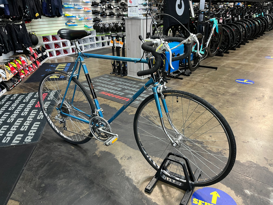 Raleigh Super Record Road Bike Suntour 2x5 - Blue Vintage USED