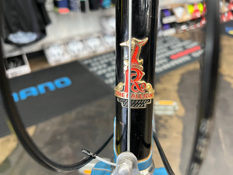 Raleigh Super Record Road Bike Suntour 2x5 - Blue Vintage USED