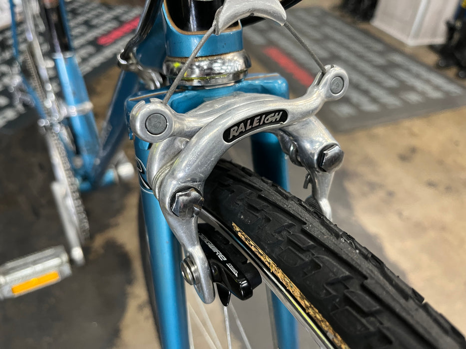 Raleigh Super Record Road Bike Suntour 2x5 - Blue Vintage USED