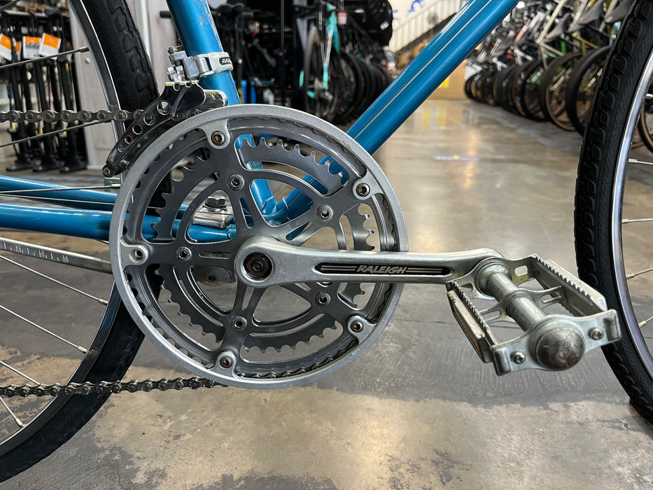 Raleigh Super Record Road Bike Suntour 2x5 - Blue Vintage USED