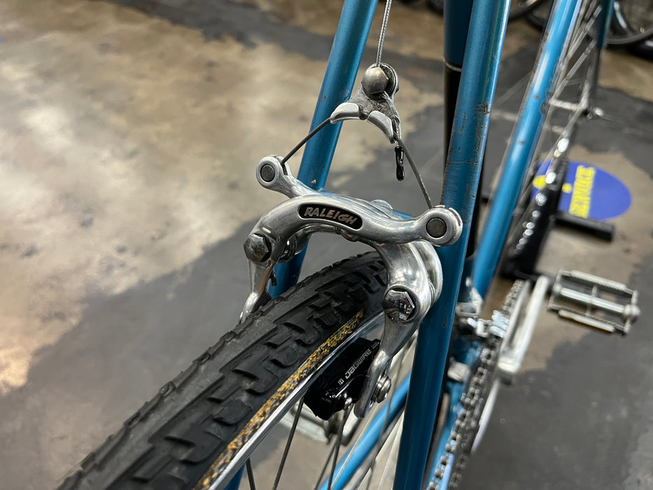 Raleigh Super Record Road Bike Suntour 2x5 - Blue Vintage USED
