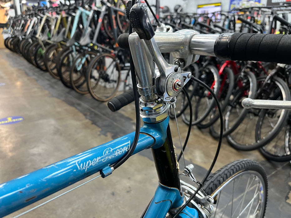Raleigh Super Record Road Bike Suntour 2x5 - Blue Vintage USED