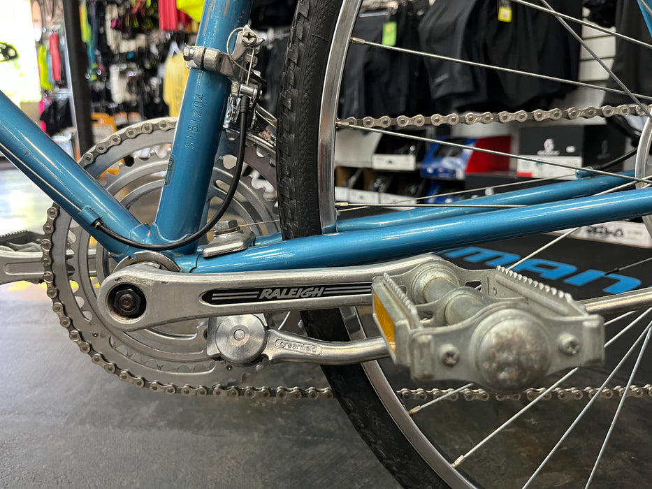 Raleigh Super Record Road Bike Suntour 2x5 - Blue Vintage USED