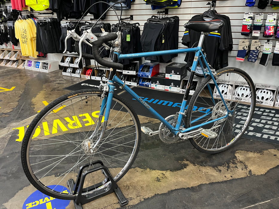 Raleigh Super Record Road Bike Suntour 2x5 - Blue Vintage USED
