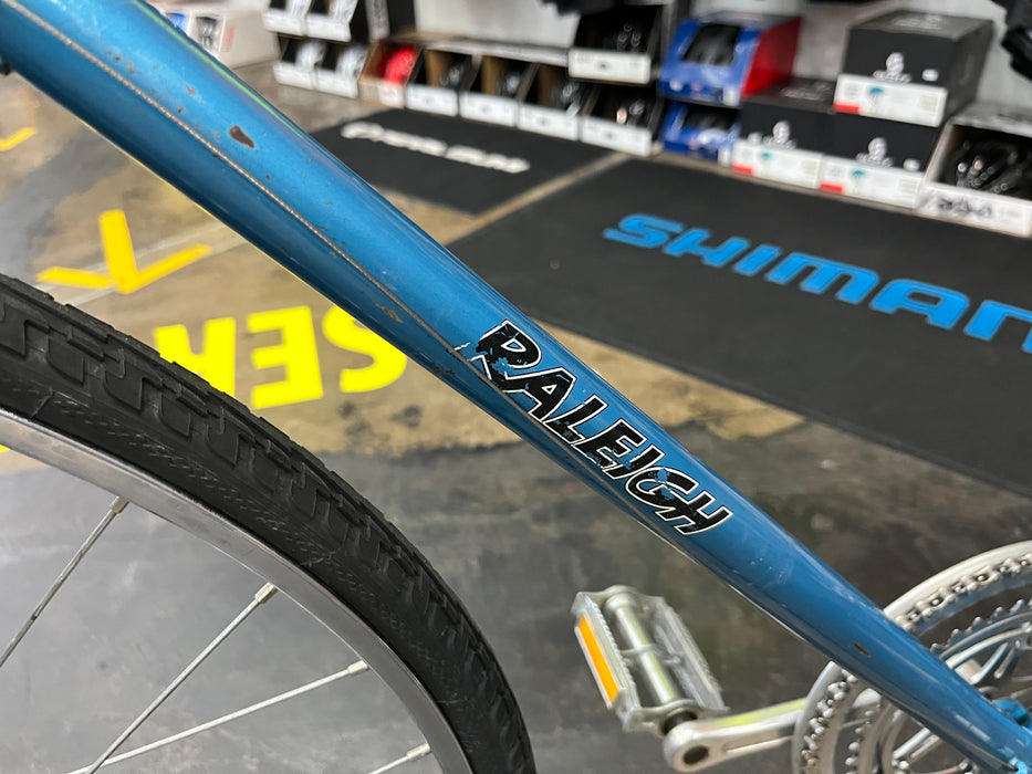 Raleigh Super Record Road Bike Suntour 2x5 - Blue Vintage USED