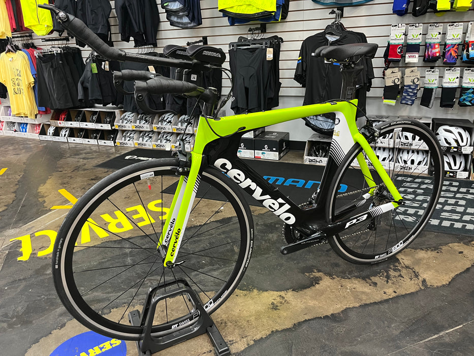 Cervelo P3 Shimano Ultegra - Fluoro/White/Black 2019 DEMO
