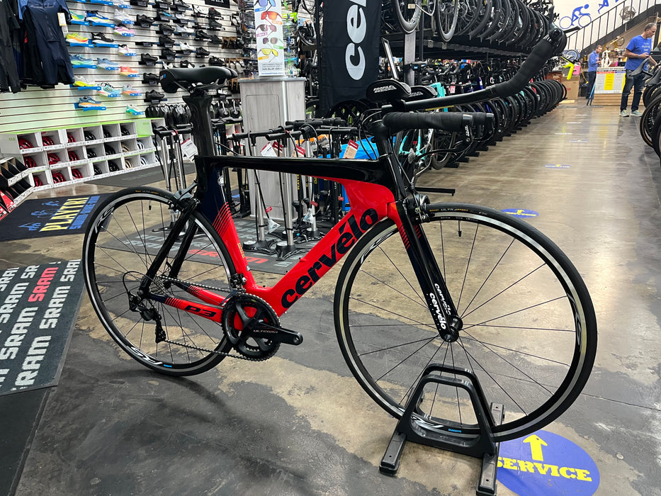 Cervelo P3 Shimano Ultegra/105 11-Speed - Red/Black/Blue 2019