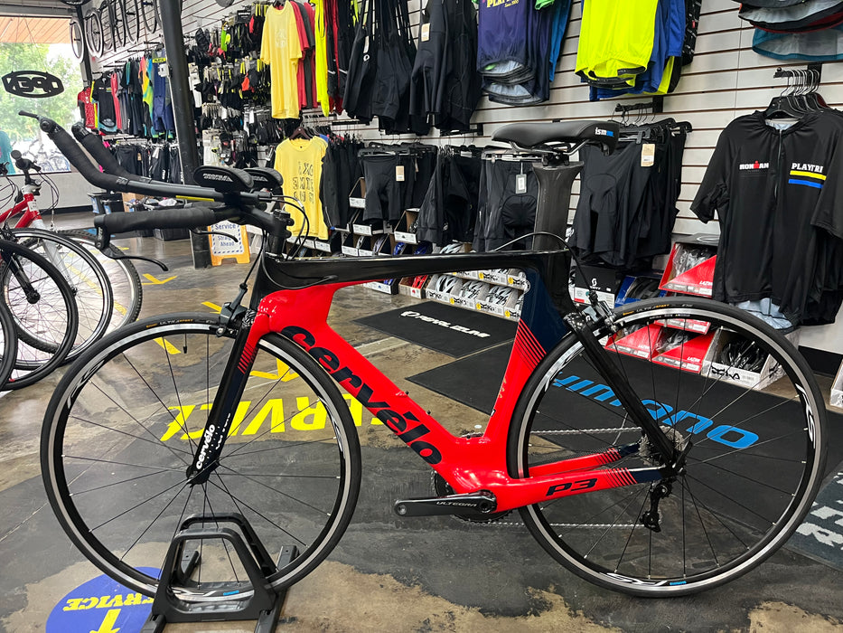 Cervelo P3 Shimano Ultegra/105 11-Speed - Red/Black/Blue 2019