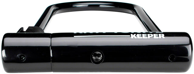 Kryptonite Keeper U-Lock - 4 x 10", Keyed, Black, Includes bracket