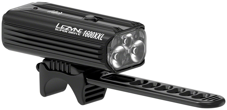 Lezyne Super Drive 1600XXL Headlight: Gloss Black