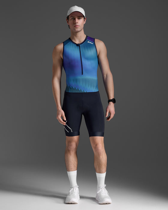 2XU Men's Core Trisuit - Azure Blue/Midnight