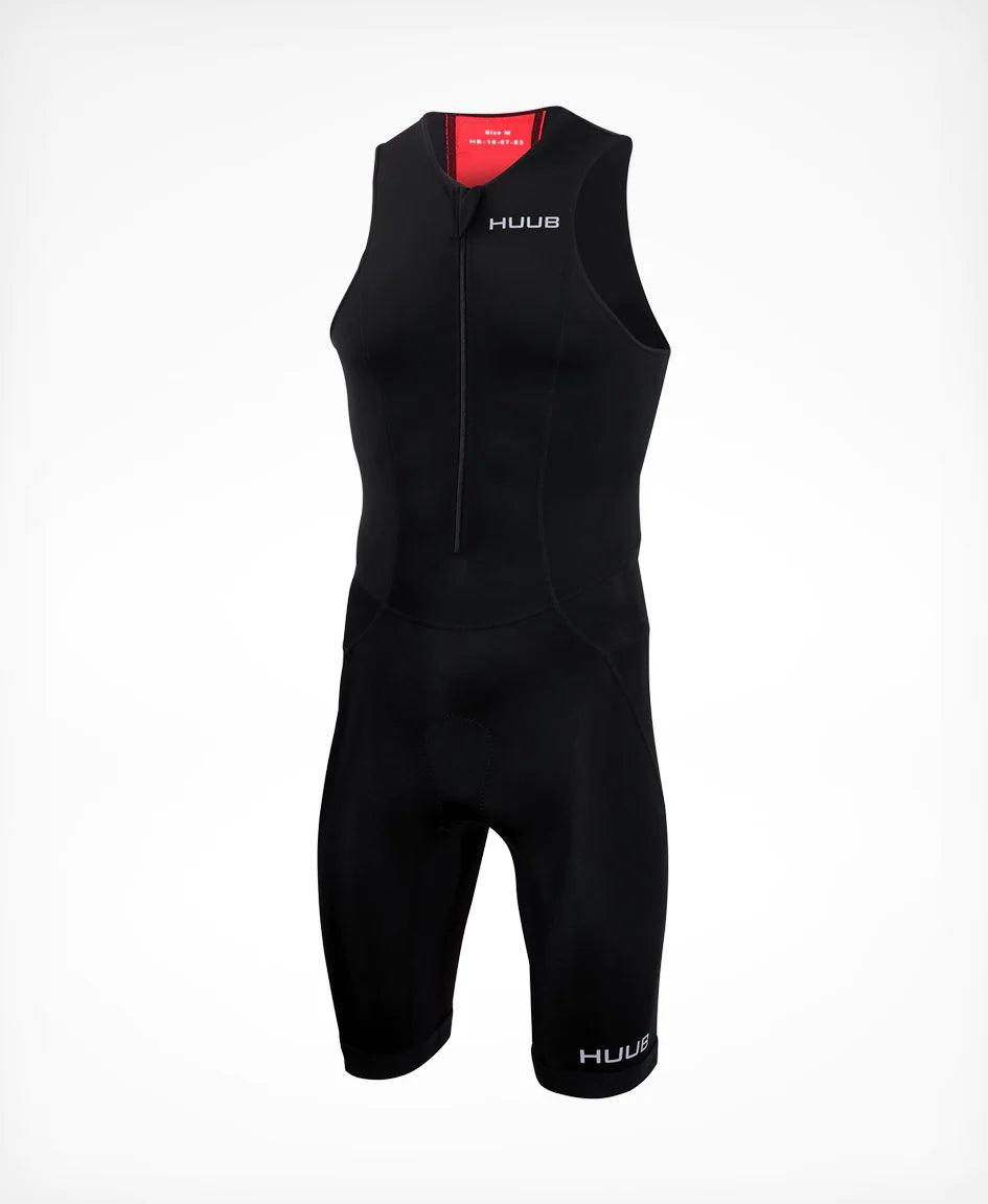 (O33)未使用 HUUBトライスーツ黒 ESSENTIAL TRIATHLON HUUB Design Essential Men's Trisuit — Playtri