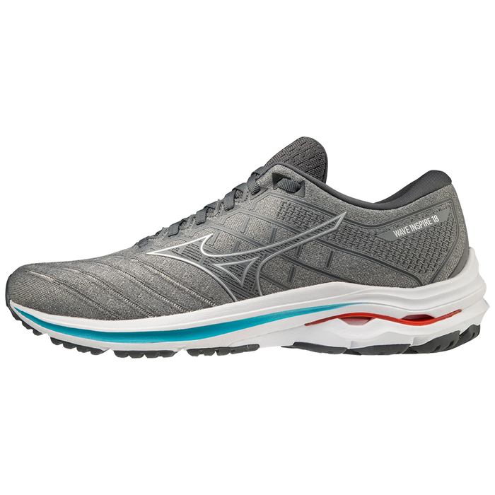 Mizuno Men's Wave Inspire 18 Running Shoes - Ultimate Grey/Silver Size 8.5