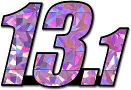 Elektroplate 13.1 Half Marathon Reflective Decal