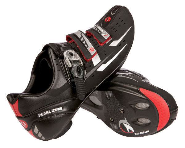 Pearl iZUMi Men's Elite RD III Road Cycling Shoes - Size 43, Black/Red