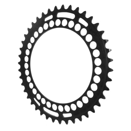 ROTOR Qring 42t 110/5 BCD Black Inner Oval — Playtri ROTOR Qring 42t 110/5 BCD Black Inner Oval — Playtri