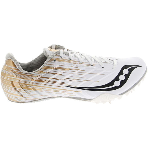 Saucony Women's Spitfire White/Gold — Playtri