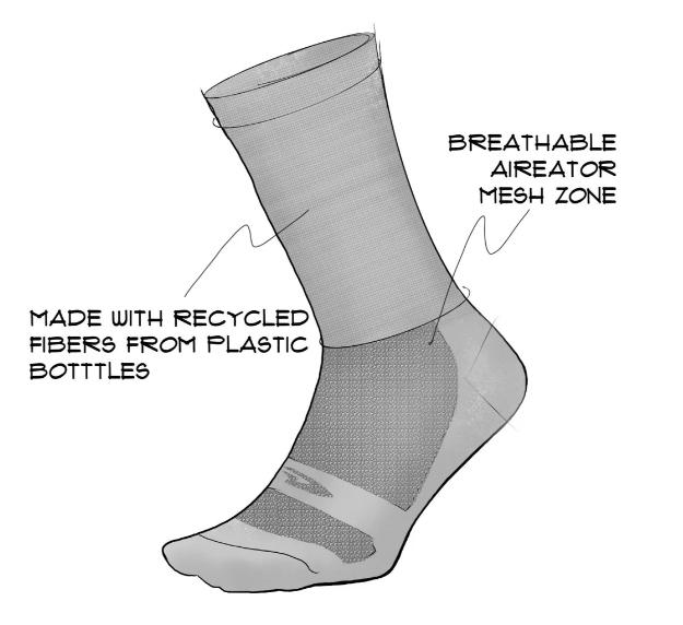 DeFeet Socks Aireator 3" Taco